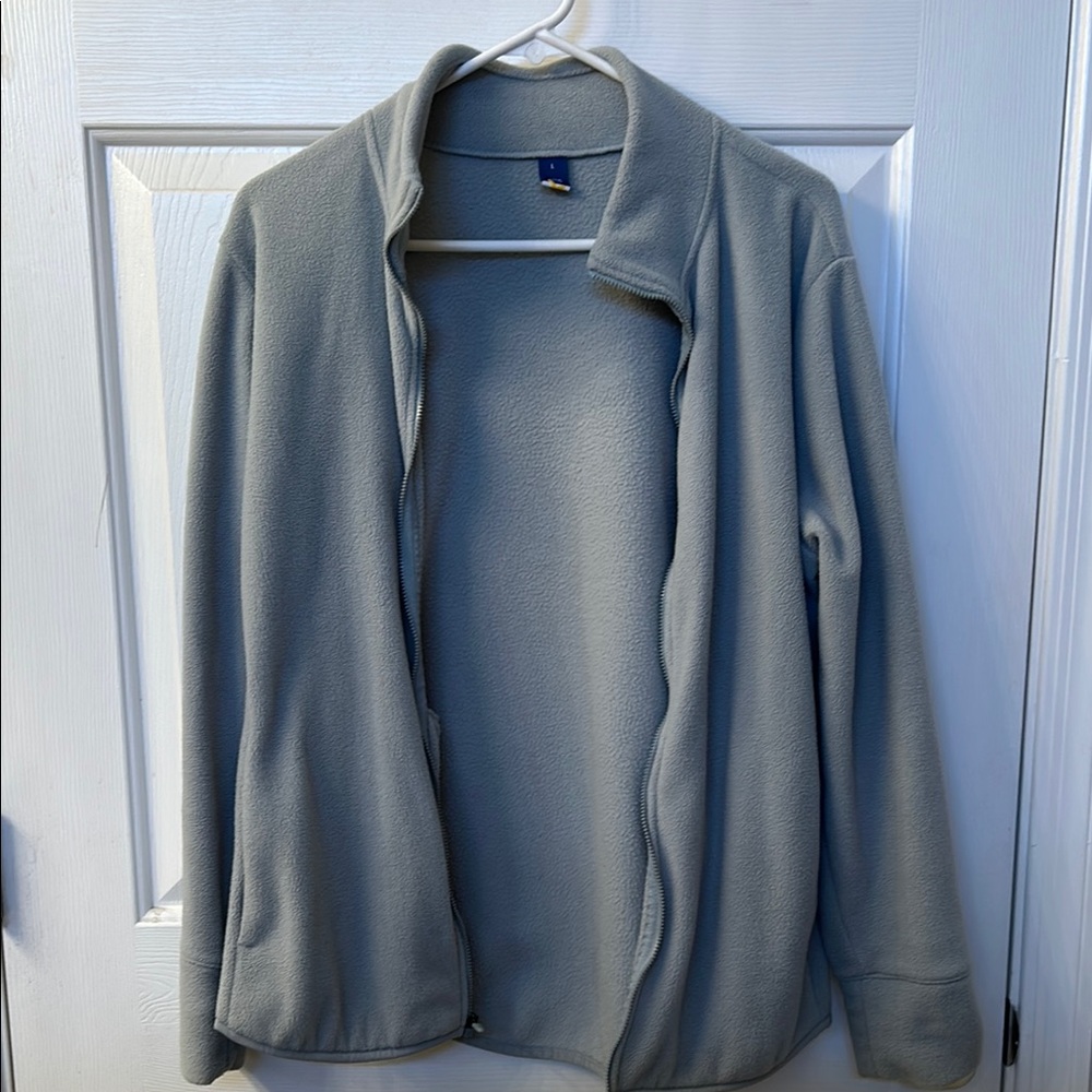 Women's Dusty Blue Fleece Sweater